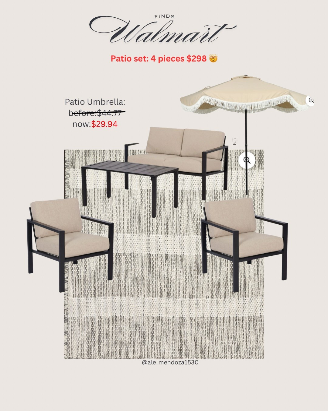 Patio set Walmart 

#LTKHome