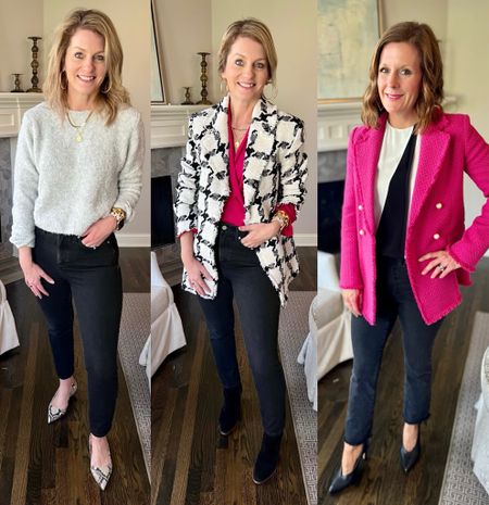 Three ways to wear your black jeans to work this spring!

#LTKSeasonal #LTKworkwear #LTKstyletip