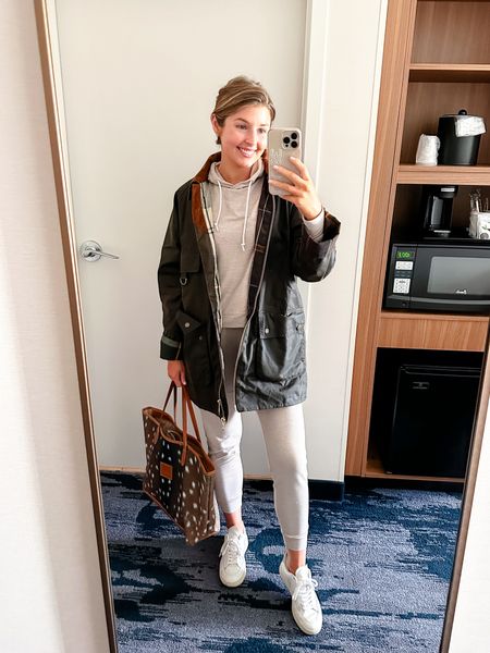 Travel ootd! Wearing an XS in top and S In bottom. This set is SO soft and perfect for travel. Wearing a 6 in jacket!

Travel set // travel outfit // 

#LTKSeasonal #LTKstyletip