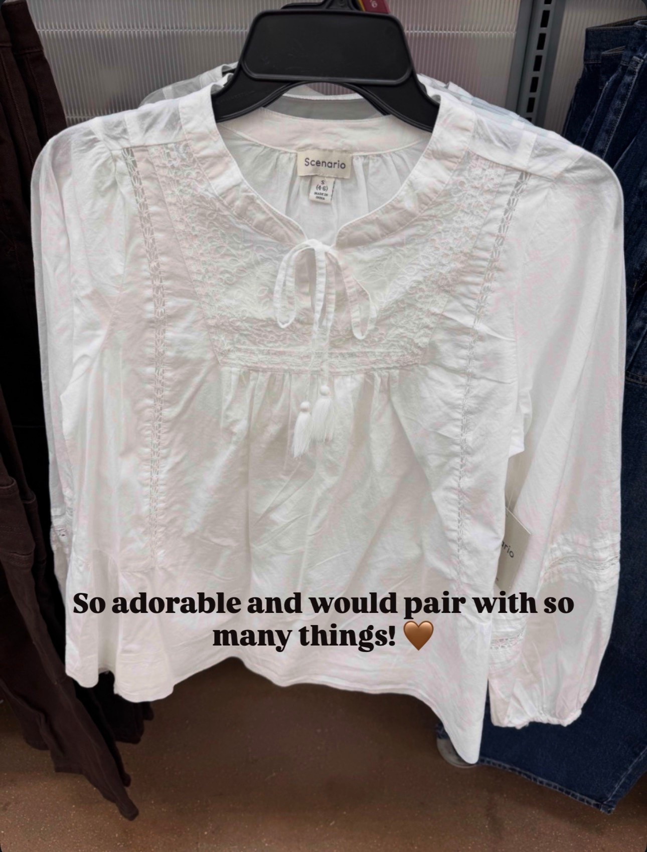 Walmart✨ Scenario Women's and Women's Plus Embroidery Top with Lace Inserts, Sizes XS-4X

#LTKgrwm #LTKSeasonal #LTKWorkwear
