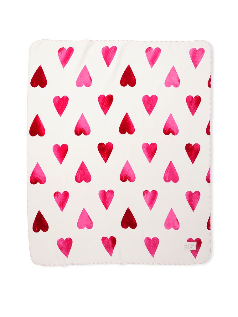 Cozy Plush Fleece Heart Blanket | Victoria's Secret (US / CA )