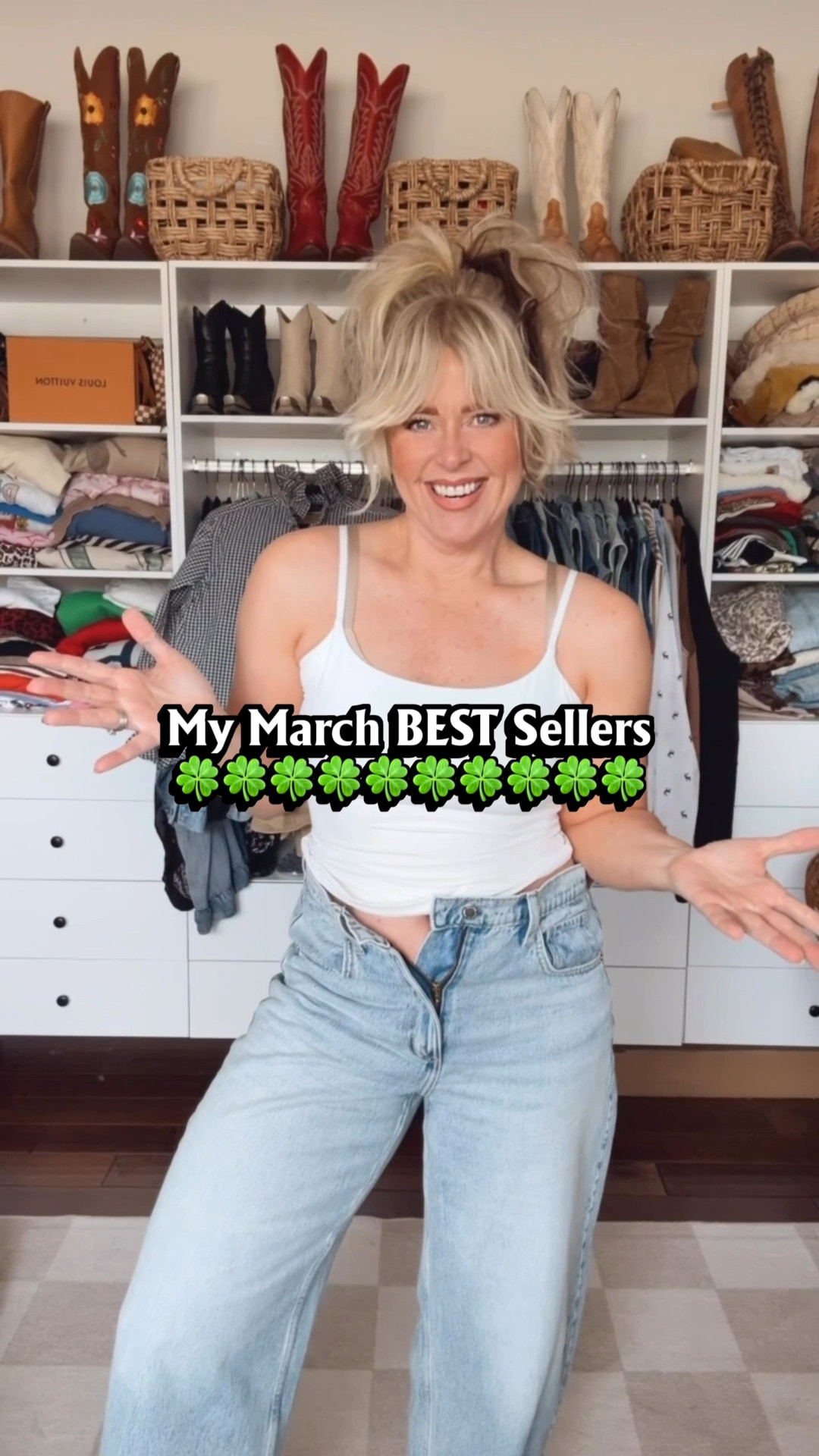 My March best sellers 🍀✨
•Target barrel jeans true to size 
•Dress (worn opened) size M - save with code MANDIE20MAULDIN 
•Fender Tshirt dress size XL 
•Jesus loves you tee M
•Black Tshirt dress I cut M
•Adidas Gazelle I size down one
•Walmart floral dress M
•Nirvana sweatshirt L/XL
•Walmart utility jeans true to size 
•Walmart camo pants M
 #springoutfits #easterdress 

#LTKOver40