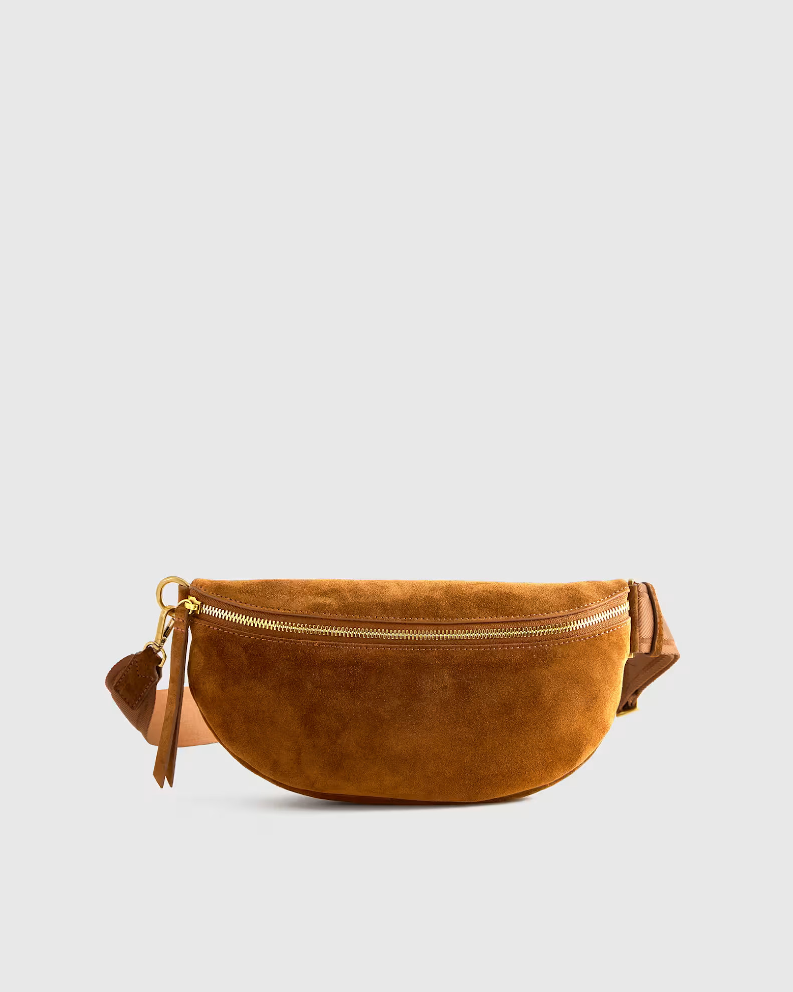 Italian Suede Sling Bag in Whiskey | Quince