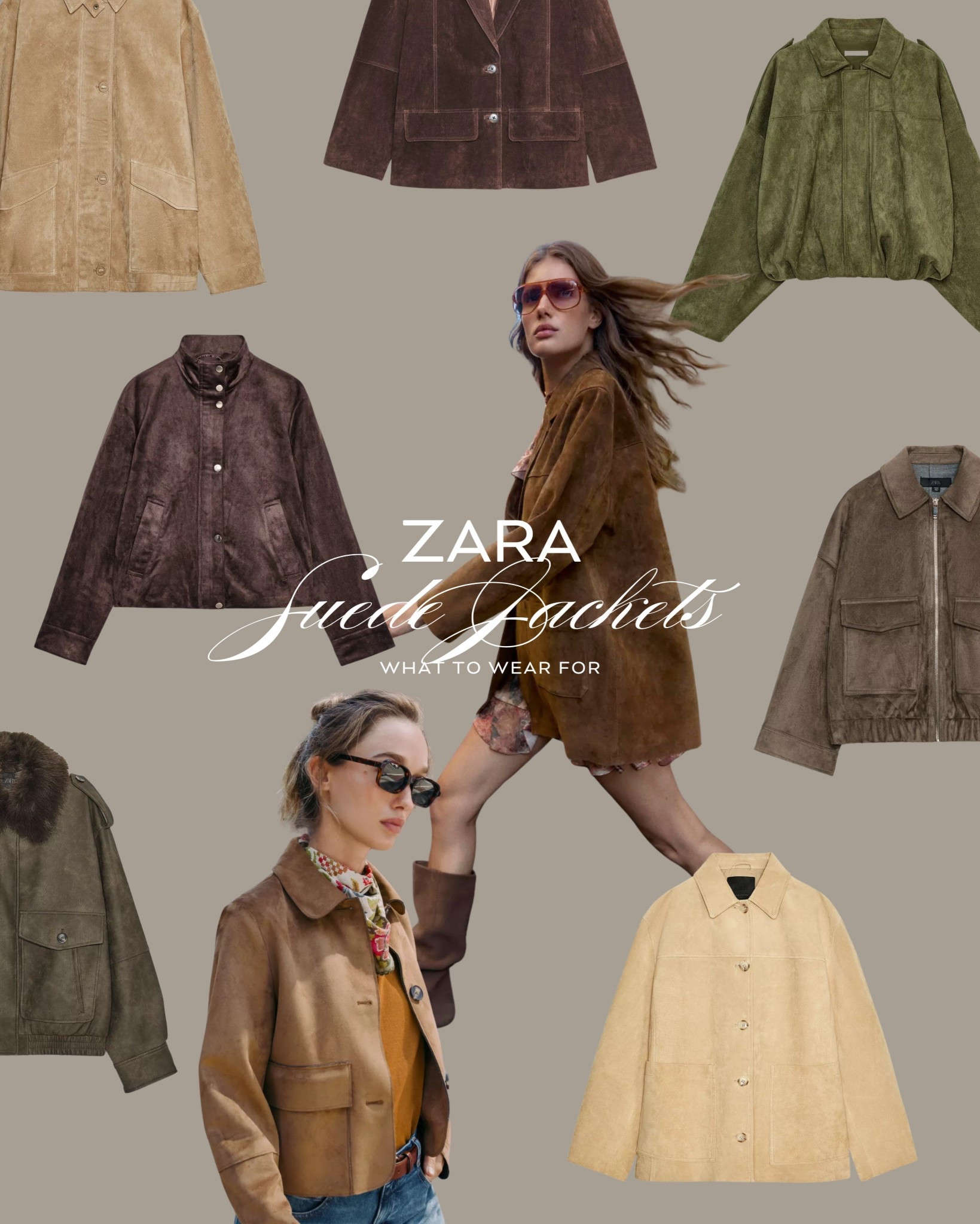 Zara Suede Jackets 🧥 

Autumn fashion / new in Zara / trending jackets / bomber / blazers / autumn outerwear 

#LTKuk #LTKautumn