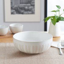 Better Homes & Gardens Modern Farmhouse Mix & Match 10" Geometric Serving Bowl | Walmart (US)