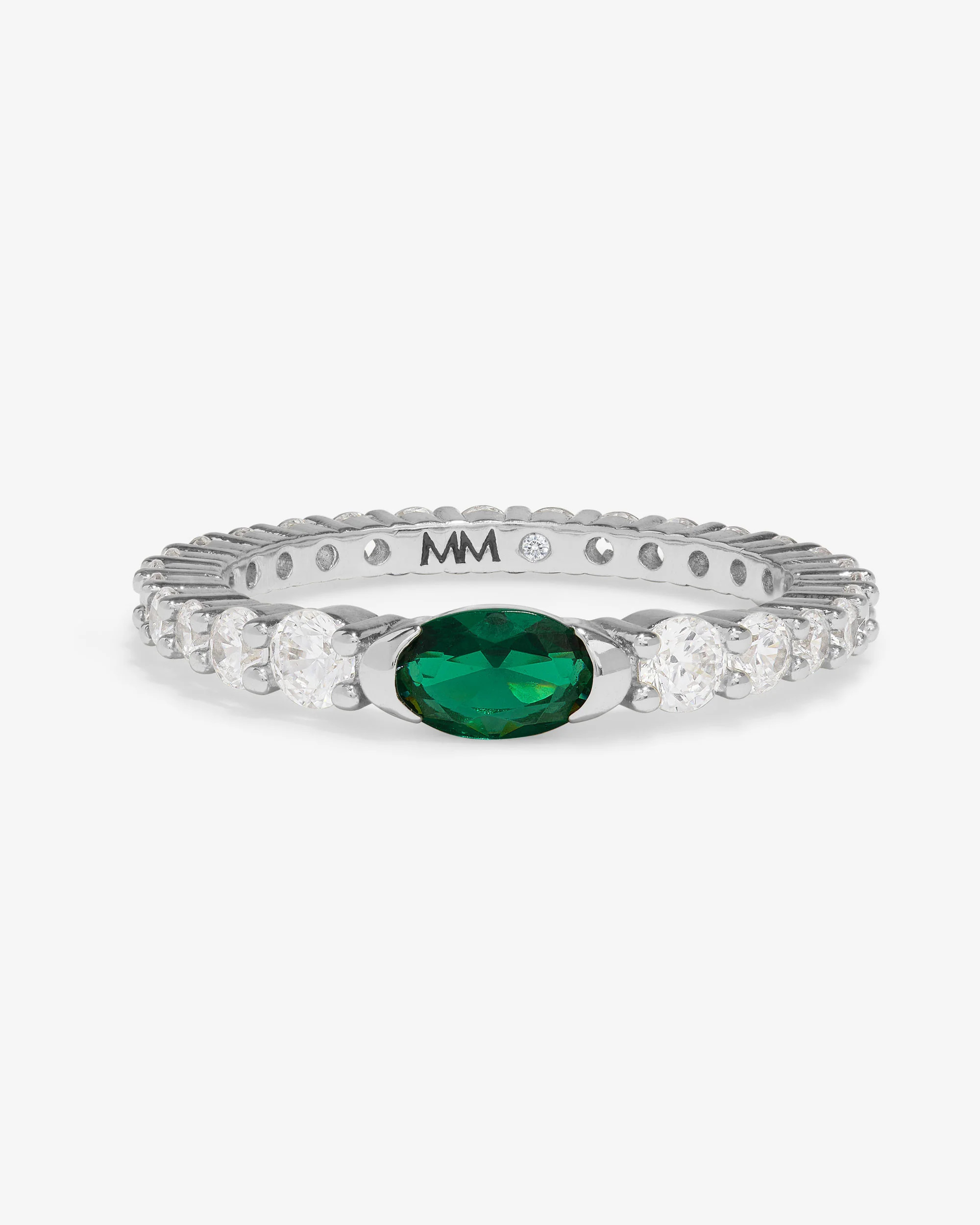 The Maven Ring - Silver|Emerald | Melinda Maria Jewelry