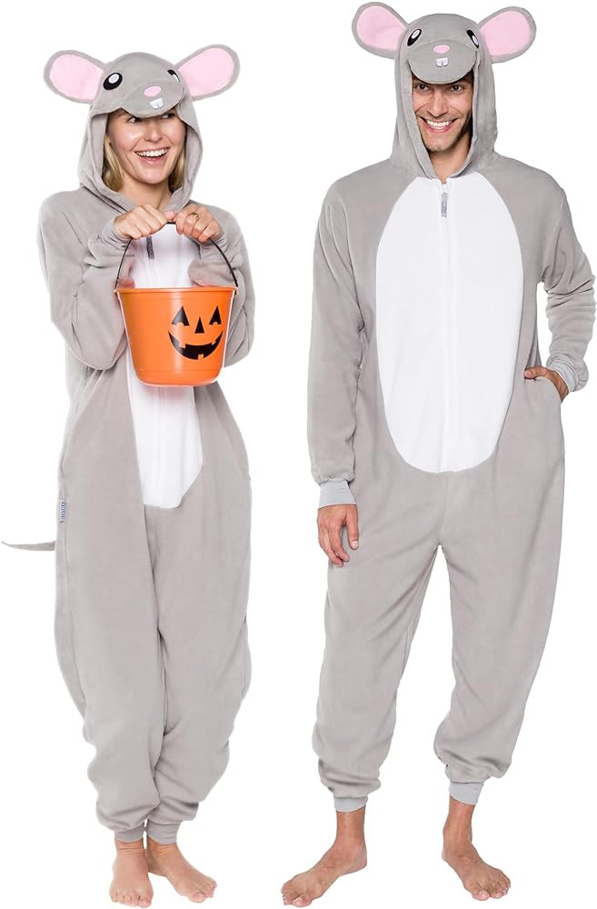 Slim Fit Adult Onesie - Animal Halloween Costume - Plush Fruit One Piece Cosplay Suit for Women a... | Amazon (US)