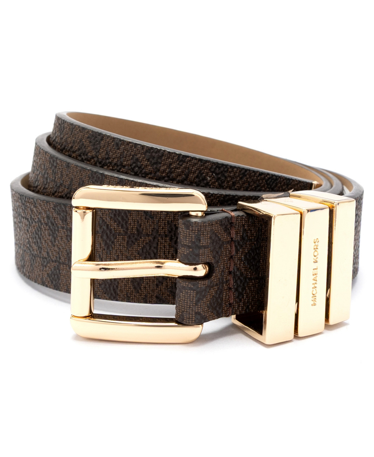 Michael Kors Women's Leather Belt - Brown | Macy's