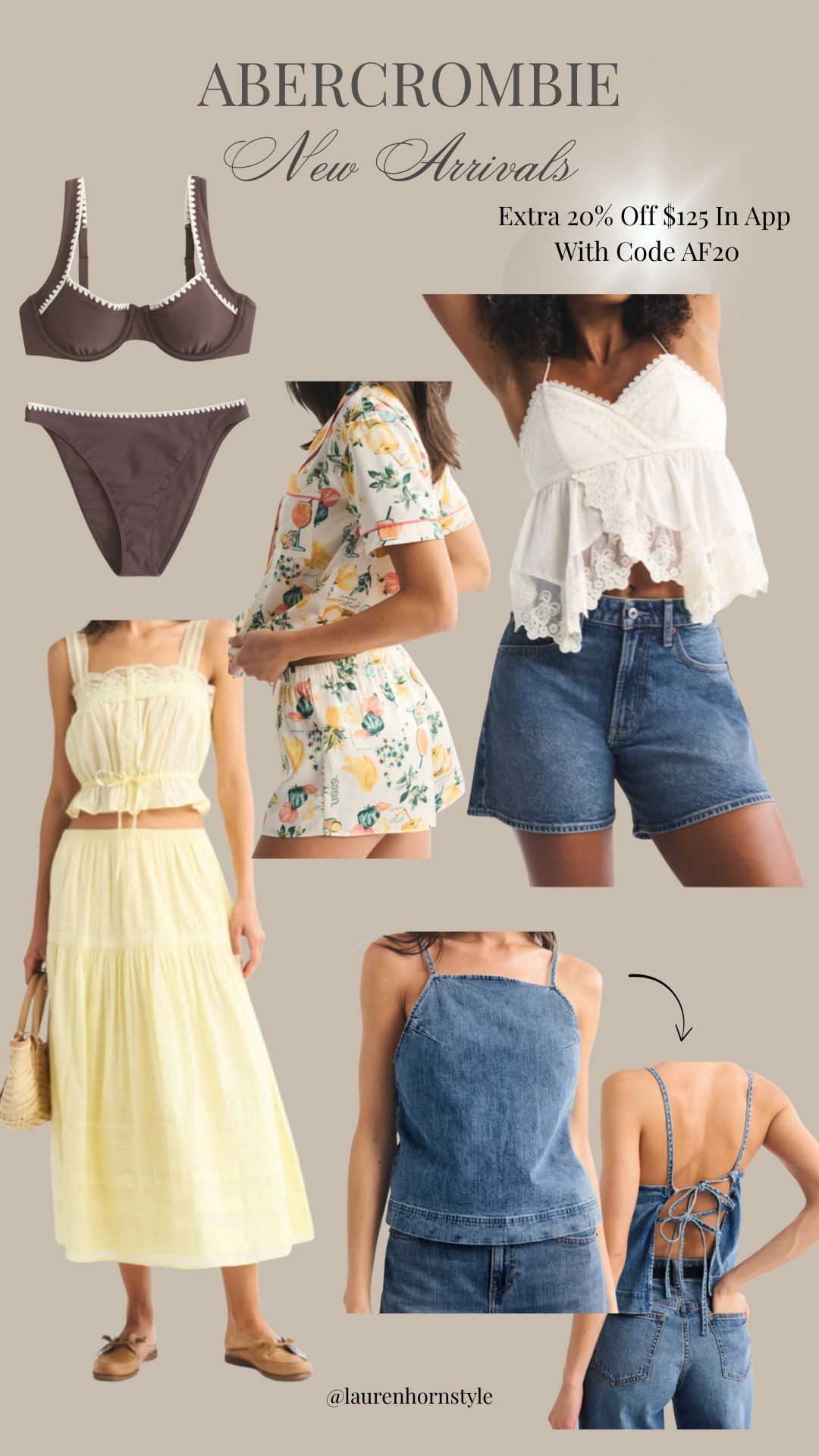 Abercrombie SALE! Extra 20% off $125 in app with code AF20. 

Vacation outfit, casual outfit, date night outfit, swim wear, pjs, denim shorts, spring dresses 

 #LTKSeasonal #LTKSaleAlert #LTKSwim