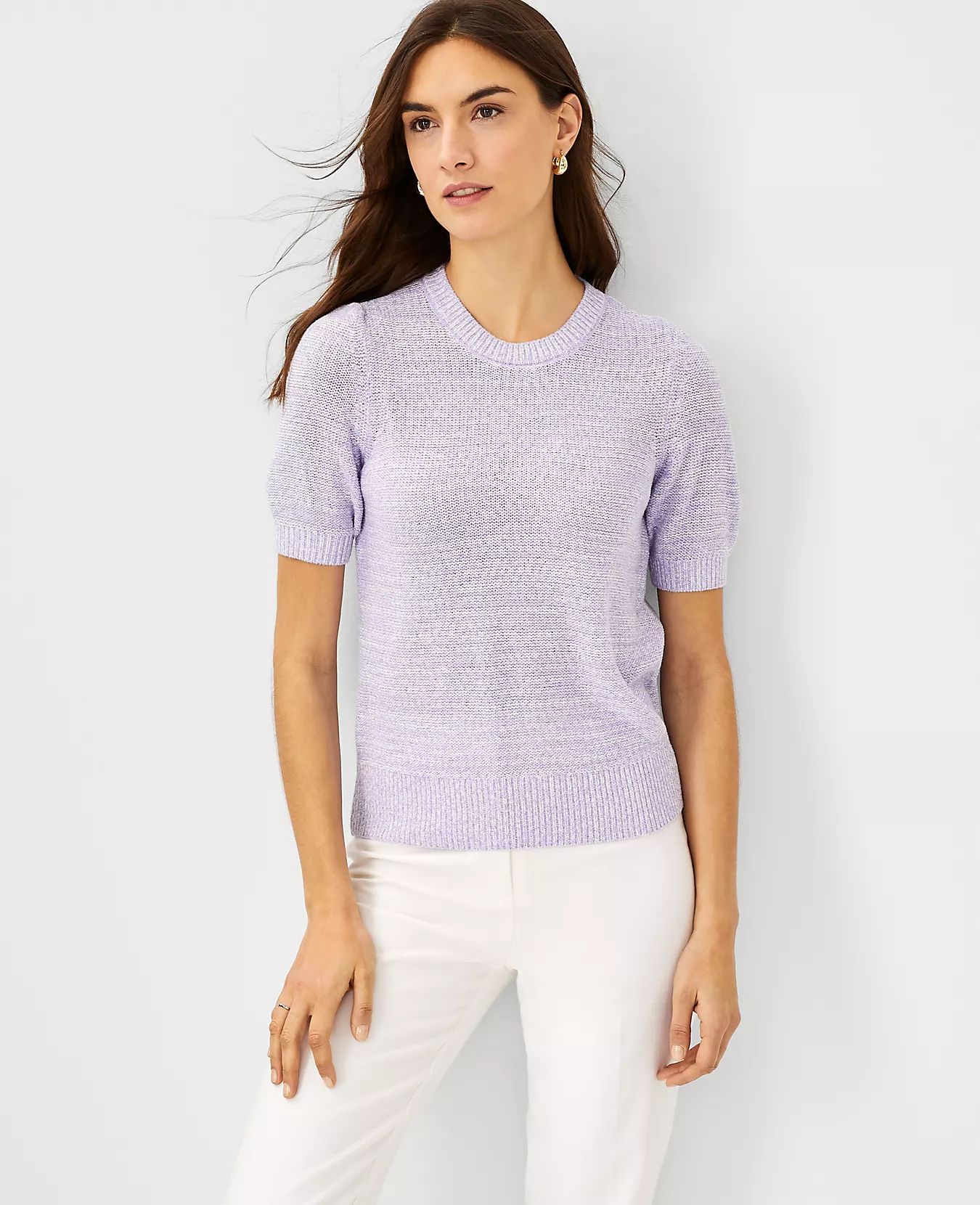 Petite Tweedy Sweater Tee | Ann Taylor | Ann Taylor (US)