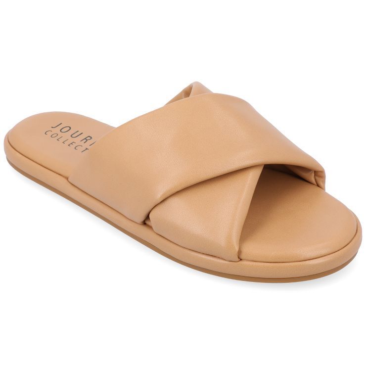 Journee Collection Womens Addilynn Tru Comfort Foam Puffy Slide Sandal | Target