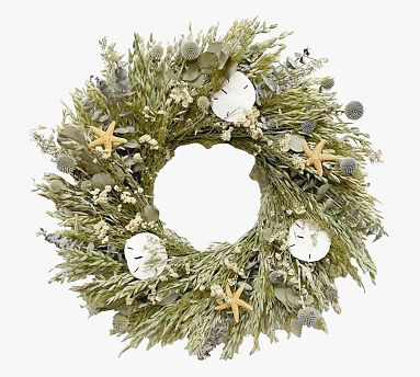 Dried Coastal Holiday Wreaths | Pottery Barn (US)