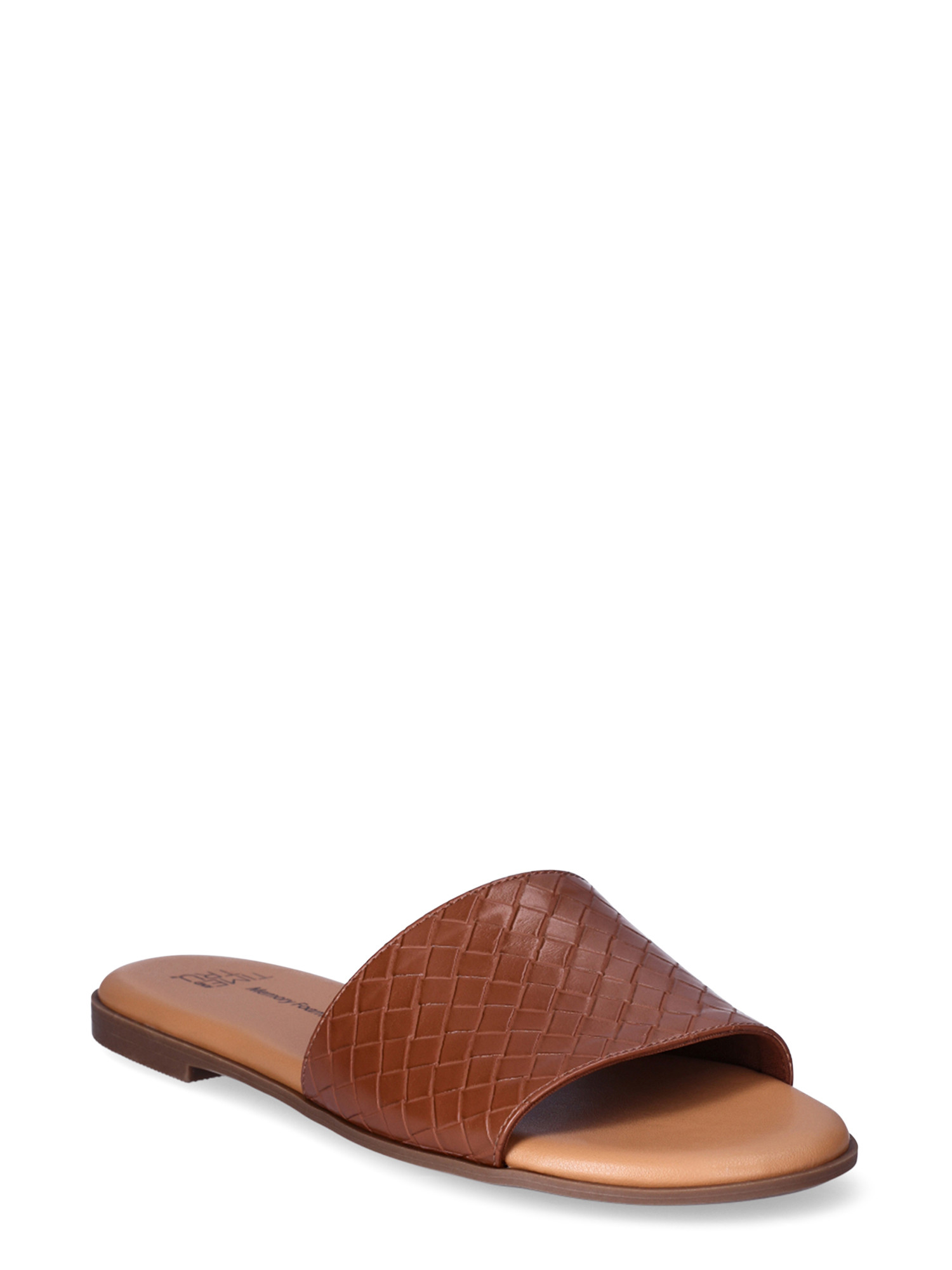 Time and Tru Women's Woven Slide Sandals | Walmart (US)