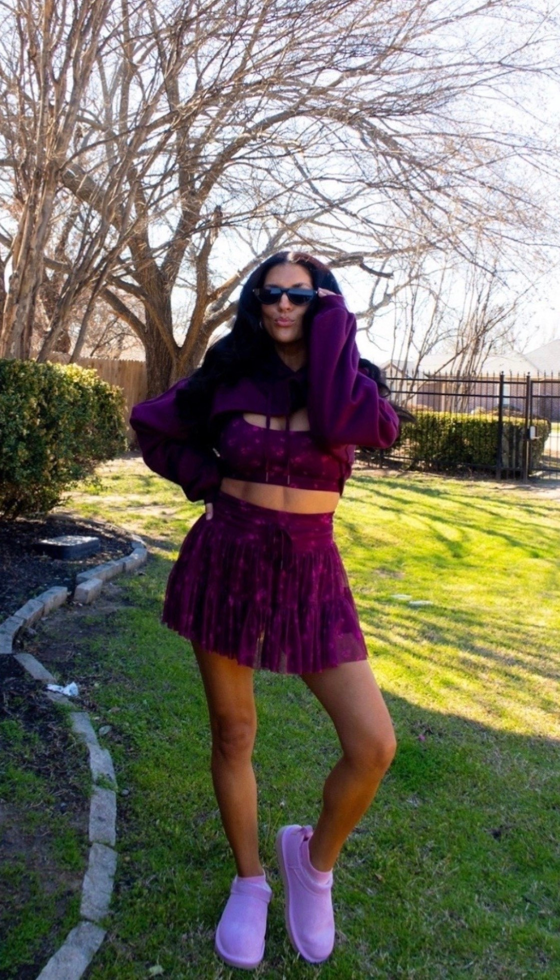 currently obsessed with matching sets and this one understood the assignment 💜✨ sporty, cute, and just the right amount of extra. the hoodie + skirt combo is too good not to share.

#matchingset #sportychic #tennisstyle #athleisurelook #purpleaesthetic #everydayfashion #cuteoutfitideas #ltkfashion #springstyle #fashionfinds

#LTKootd #LTKdayinmylife #LTKstorytime