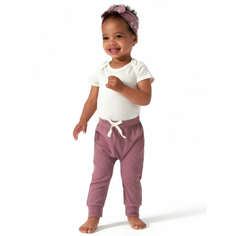 Modern Moments by Gerber Baby Girl Pants, 3-Pack (Newborn - 12M) | Walmart (US)