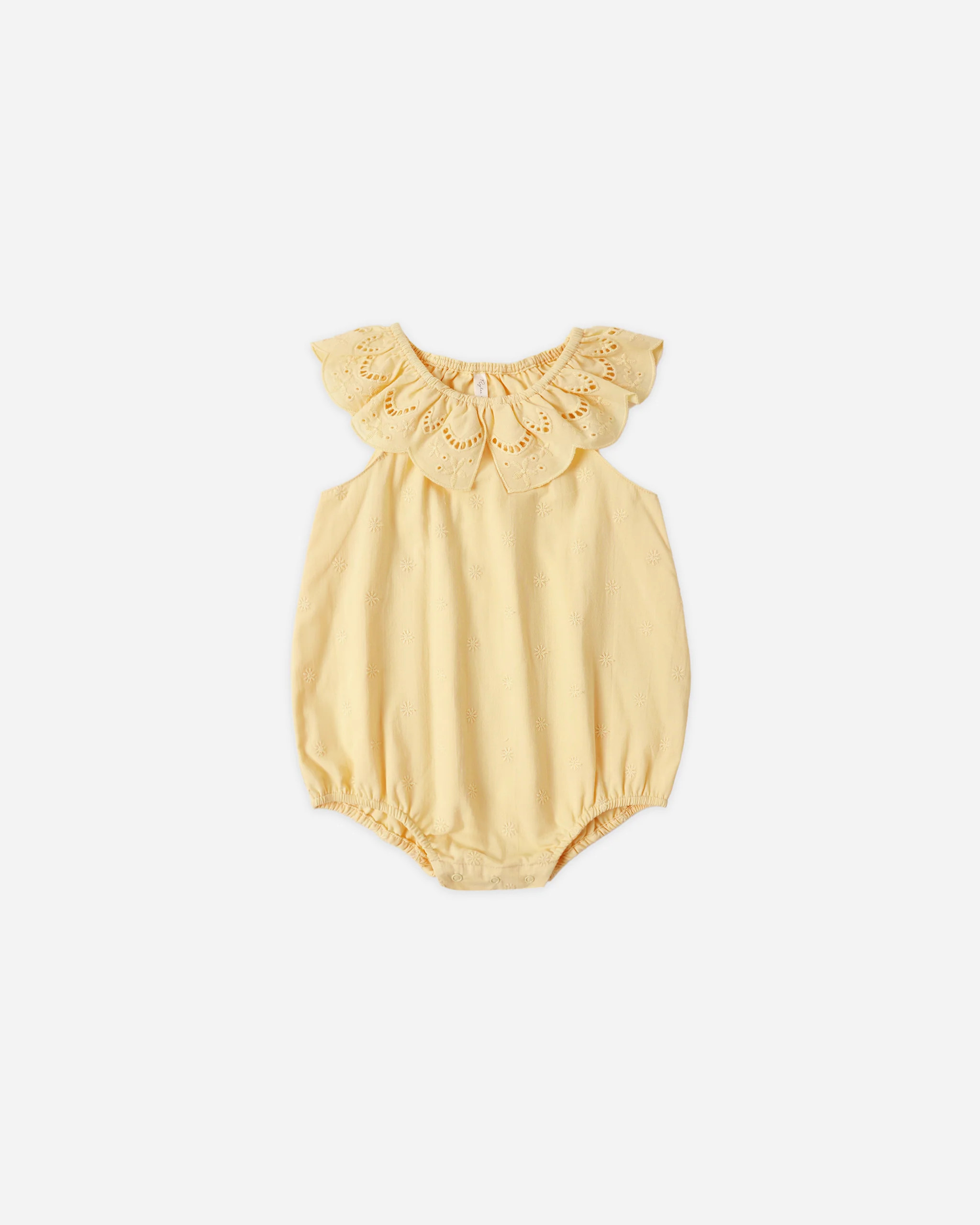 Myla Romper Lemon | Rylee + Cru