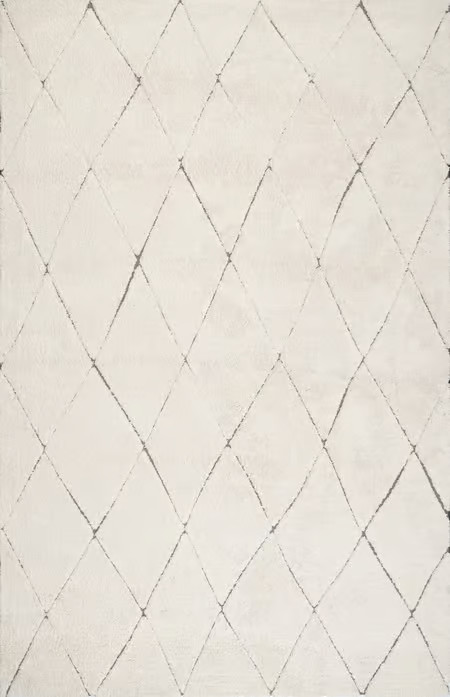 Beige Stucco Trellis Area Rug | Rugs USA