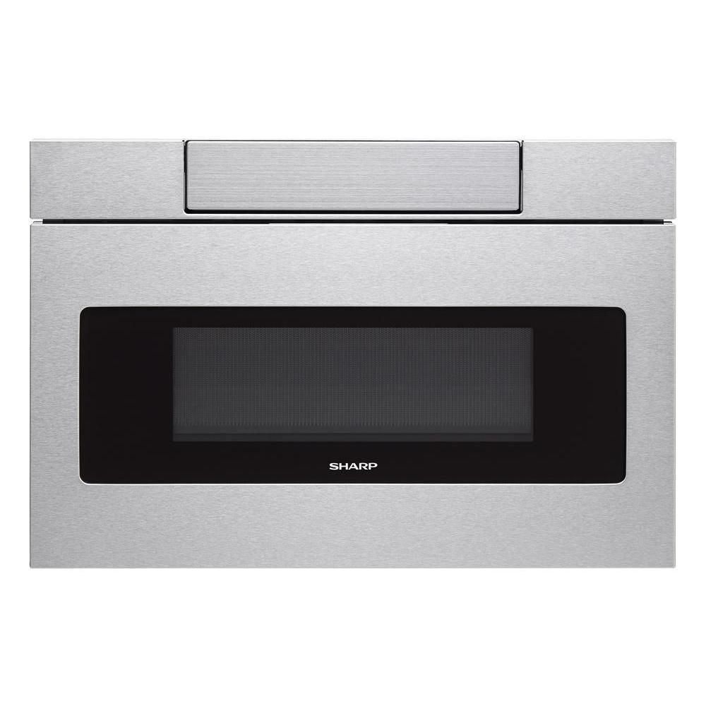 30 in. W 1.2 cu. ft. Built-In Microwave Drawer with Easy Touch Control in Real Stainless | The Home Depot