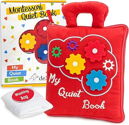 deMoca Quiet Book for Toddlers - Montessori Basic Skills Activity Toys – Preschool Learning Sof... | Amazon (US)