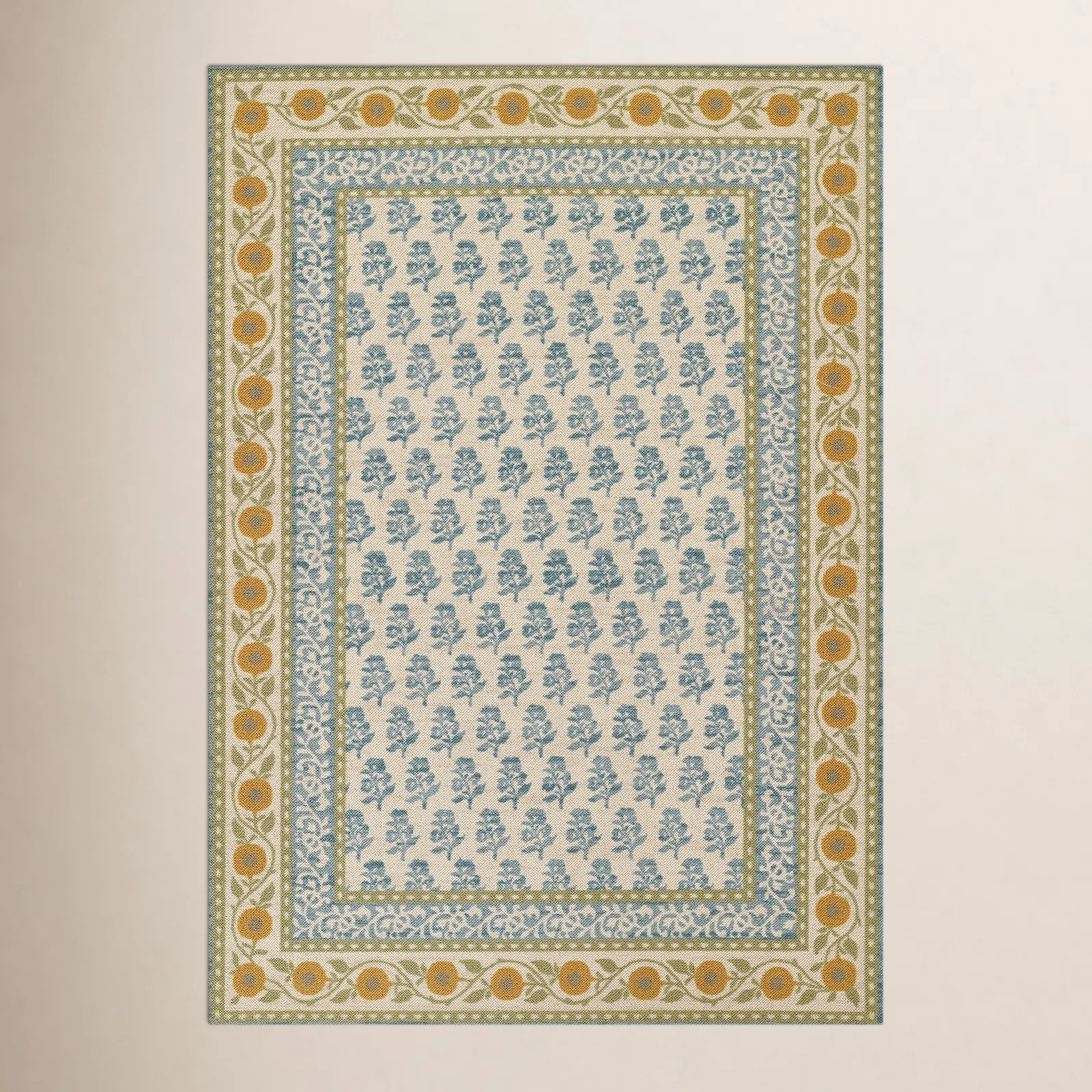 Anders Traditional Floral Wool and Nylon Multi Area Rug | Birch Lane