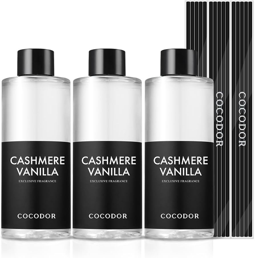 Cocod'or COCODOR Reed Diffuser Oil Refill/Cashmere Vanilla /200ml / 3 Pack/Aromatherapy, Home Fra... | Amazon (US)