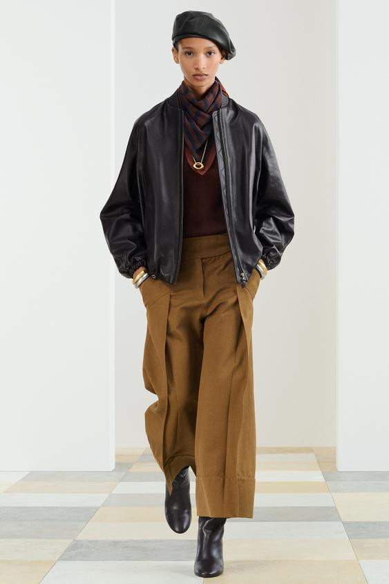 CCN LEATHER BOMBER | Zara UK