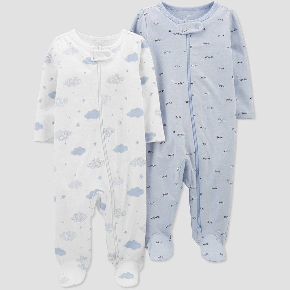 Baby Boys' 2pk Sleep N' Play - Just One You made by carter's Blue 6M | Target