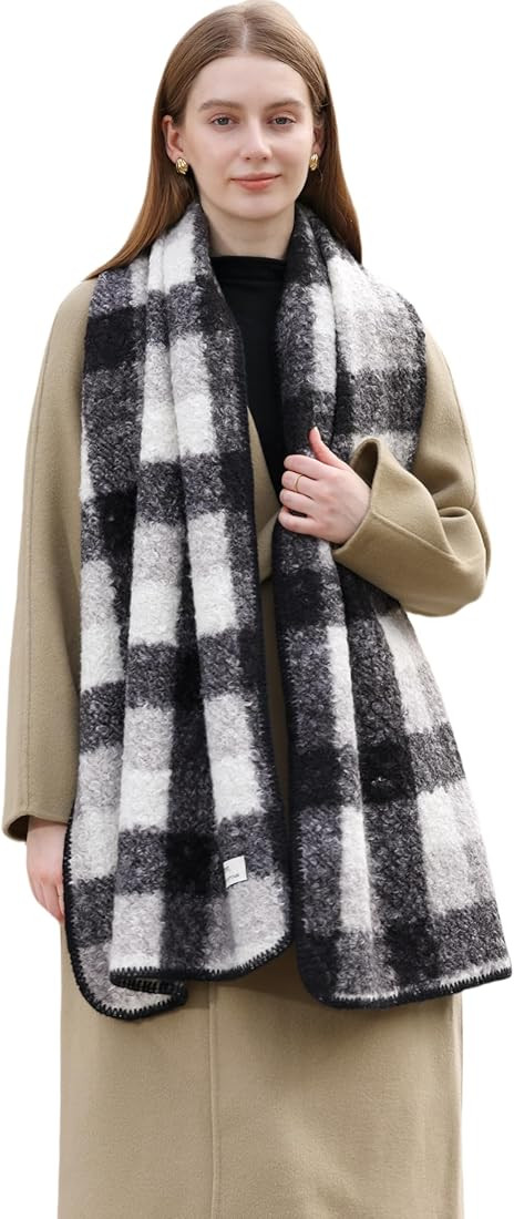 Wander Agio Warm Fashion Scarf Long Shawl Large Thick Blanket Winter Wraps Scarves for Women Faux... | Amazon (US)