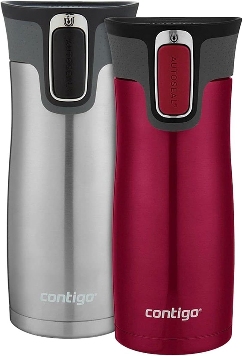 Contigo Autoseal West Loop Vacuum-Insulated Stainless Steel Travel Mug, 16 Oz, Color-Stainless St... | Amazon (US)
