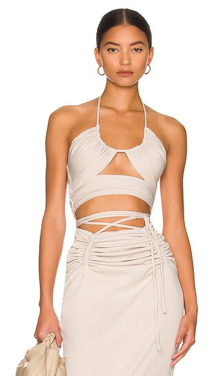 Aviana Top in Stone Grey | Revolve Clothing (Global)