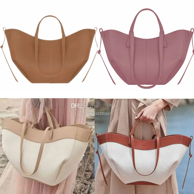Le Cyme Mini Large tote bag full grain textured leather polene designer magnetic buckle closure w... | DHGate