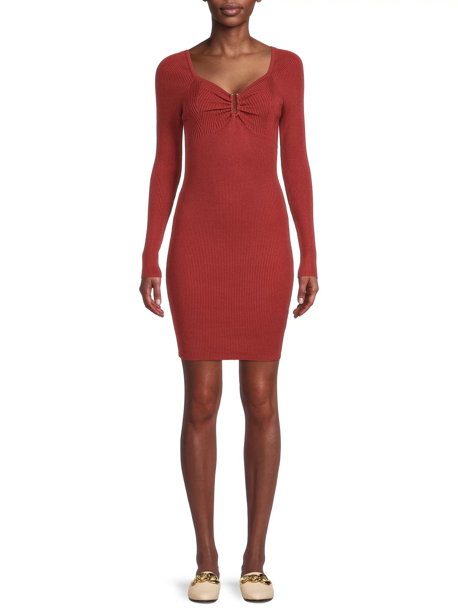 Madden NYC Women's Sweater Dress with Long Sleeves | Walmart (US)