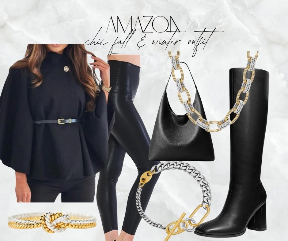 Chic fall & winter black outfit from Amazon 

#LTKSeasonal #LTKWorkwear #LTKOver40