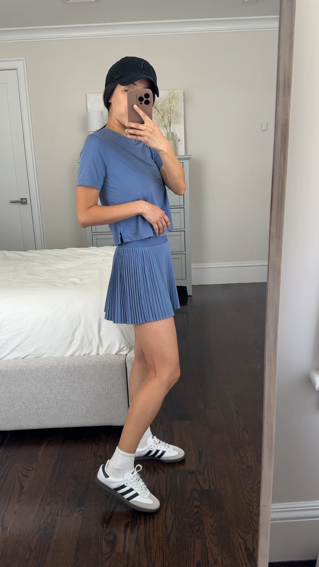 petite friendly activewear
@lululemon #lululemoncreator #ad 

• High-Rise Pleated Tennis Skirt size 2 - also cute for pickle ball and walks. pocketed shorts for coverage and silicone bands inside the shorts leg opening to prevent riding up . 

I saw a review about washing, so I ran this through the machine wash on cold and then hung it to air dry and the pleats are still intact like they were! 

I would personally not size up on the skirt like some reviews mentioned. I usually do a 2 in all Lulu items and this is the length on me at 5 feet tall. 

• Ultralight Waist-Length T-Shirt size 2 - this has a barely there feel very airy, quick to try and petite friendly length. 

Good for jogging, workouts, throwing on with leggings or high rise bottoms. This tee runs slim at the shoulders and chest, I took my usual Lululemon size 2 but size up if between sizes. 

#petite activewear

#LTKfitness #LTKSeasonal