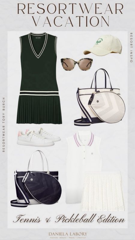 Resort wear vacation - pickleball & tennis edition! Loving these Tory Burch finds! 

Tennis outfit, pickleball outfit, sunglasses, tennis ball cap, sneakers, tennis bag, pickleball bag 

#LTKFitness #LTKStyleTip #LTKActive
