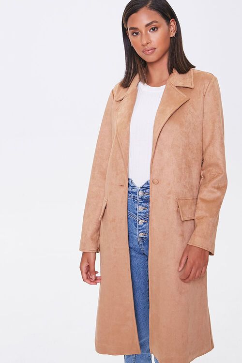 Faux Suede Duster Jacket | Forever 21 (US)