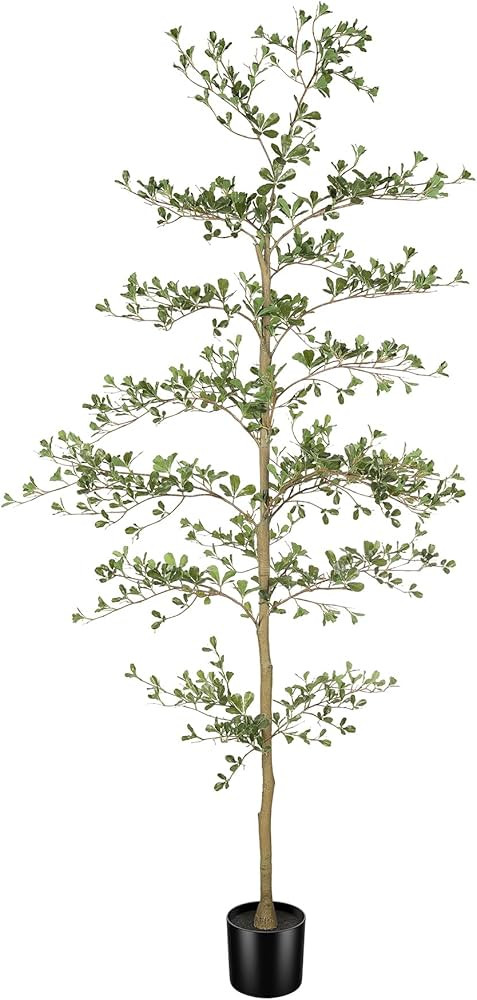Black Olive Tree 7ft - Faux Black Olive Tree with Natural Trunk and Realistic Leaves - Artificial... | Amazon (US)