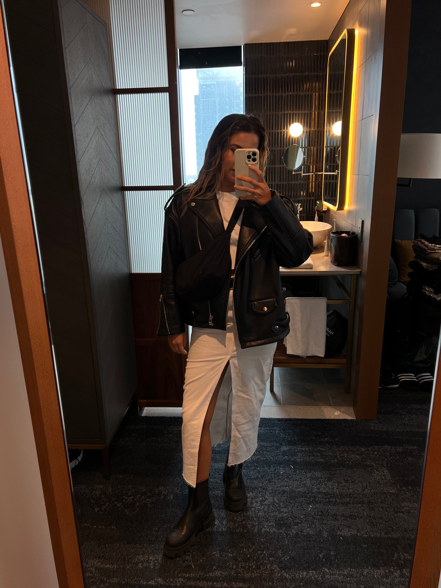 Styling my cream denim maxi skirt from Stradivarius for the final days of my trip! Wearing it with my staple oversized leather jacket and some classic black boots 🖤

#LTKstyletip #LTKeurope #LTKunder100