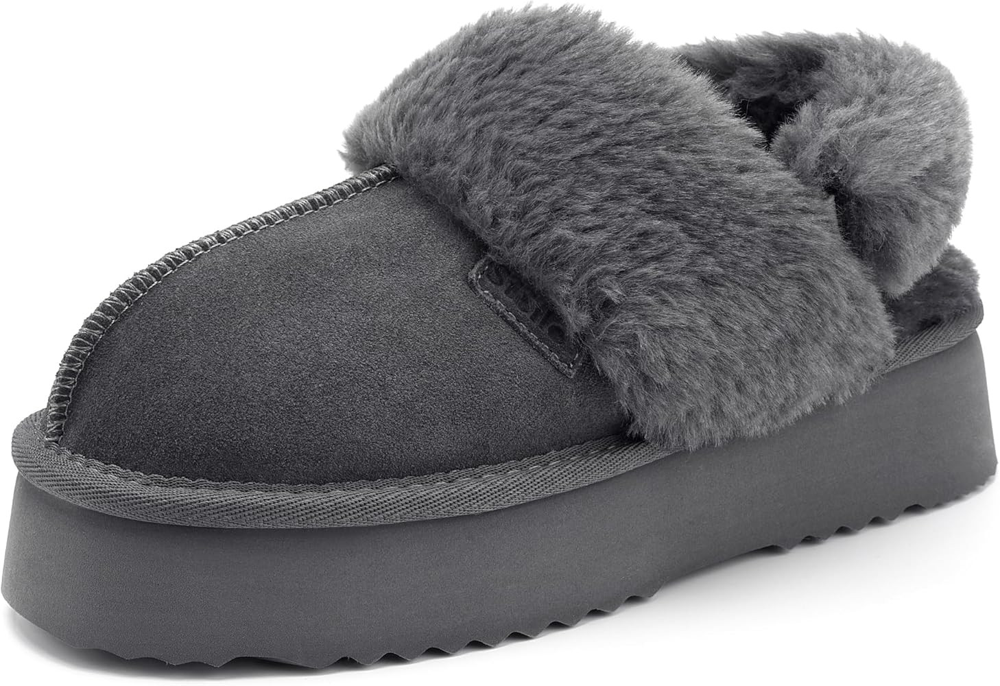 Stelle Plush Platform for Women Comfy Slippers Fleece Lining Removable Backstrap Fluffy Cozy Shoe... | Amazon (US)