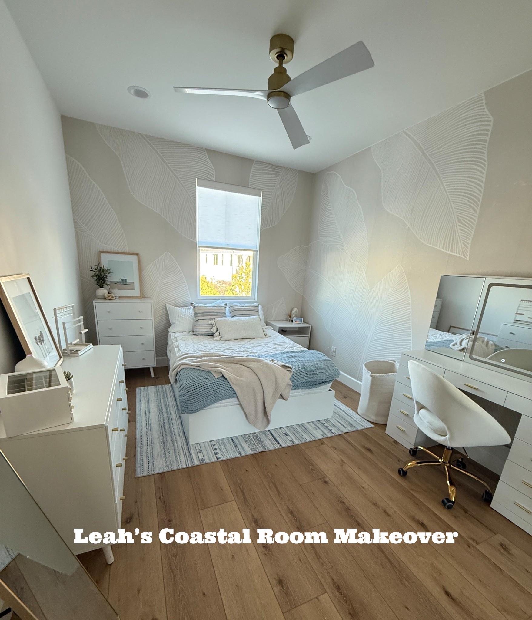 🌊 LEAH’S COASTAL BEDROOM MAKEOVER CAPTION:

Leah’s room = total coastal calm ✨
Light woods, soft blues, airy textures, and all the beachy vibes—this space feels like summer all year long ☁️🌊

Almost everything you see is from Walmart, which means creating a dreamy, laid-back room doesn’t have to cost a fortune 🙌

Shop her full coastal makeover below 🛒⬇️

#CoastalBedroom #WalmartHome #BeachyVibes #RoomMakeover #TeenRoomInspo #LTKxWalmart #WalmartFinds #AestheticBedroom #GirlsRoomGoals #CoastalDecor #LightAndAiry

#LTKHome #LTKKids