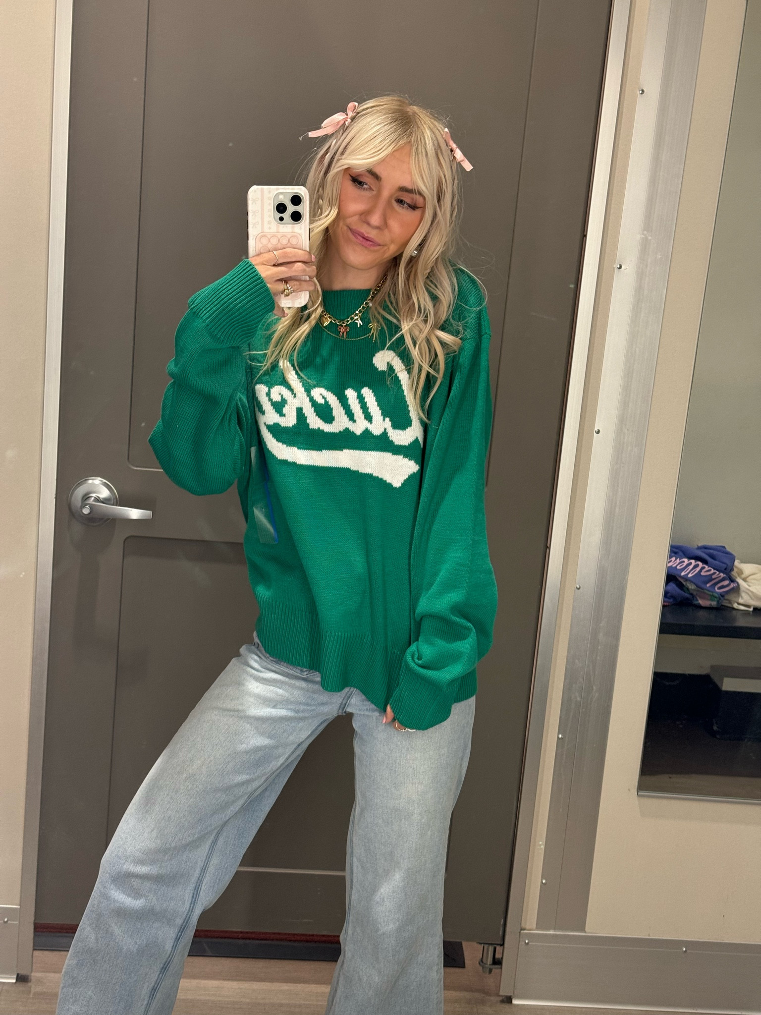 CUTEST LUCKY SWEATER 🍀 perfect for March!! I’ll be wearing this all month long!! 

#LTKfindsunder50 #LTKSeasonal #LTKSpringSale