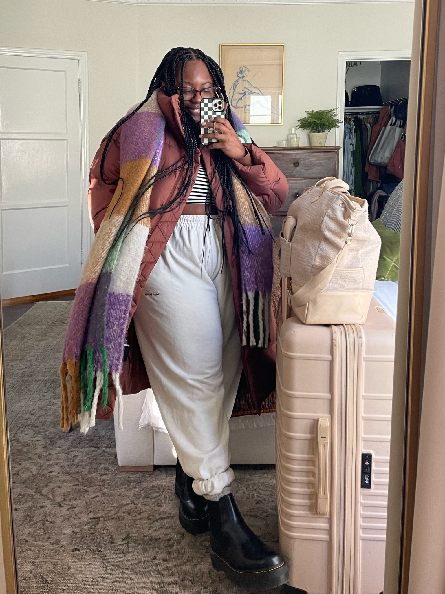 This is exact coat does run large and I’d recommend sizing down. I’m usually an XL & am wearing a size M/L. It’s waterproof and very warm. Feels like a duvet 🤎. Also, all of my luggage is from Beis!

#LTKFind #LTKSeasonal #LTKstyletip
