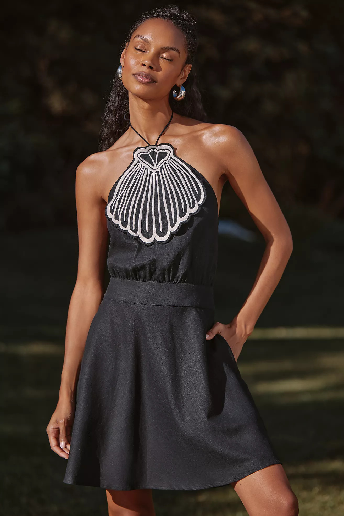 Farm Rio x Anthropologie Linen Blend Cover-Up Dress | Anthropologie (US)