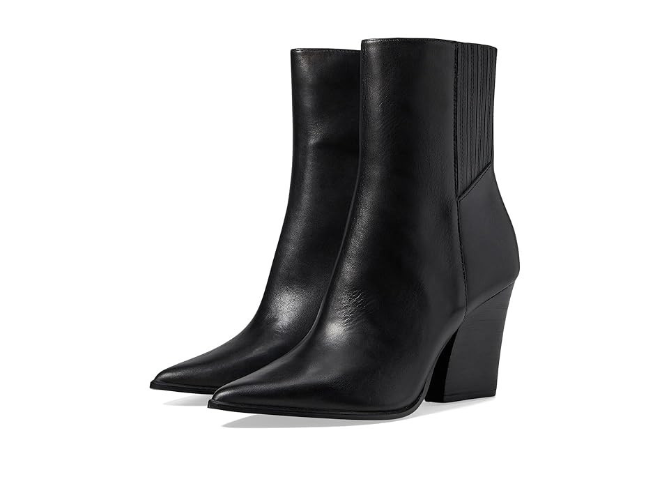Steve Madden Rickki (Black Leather) Women's Boots | Zappos
