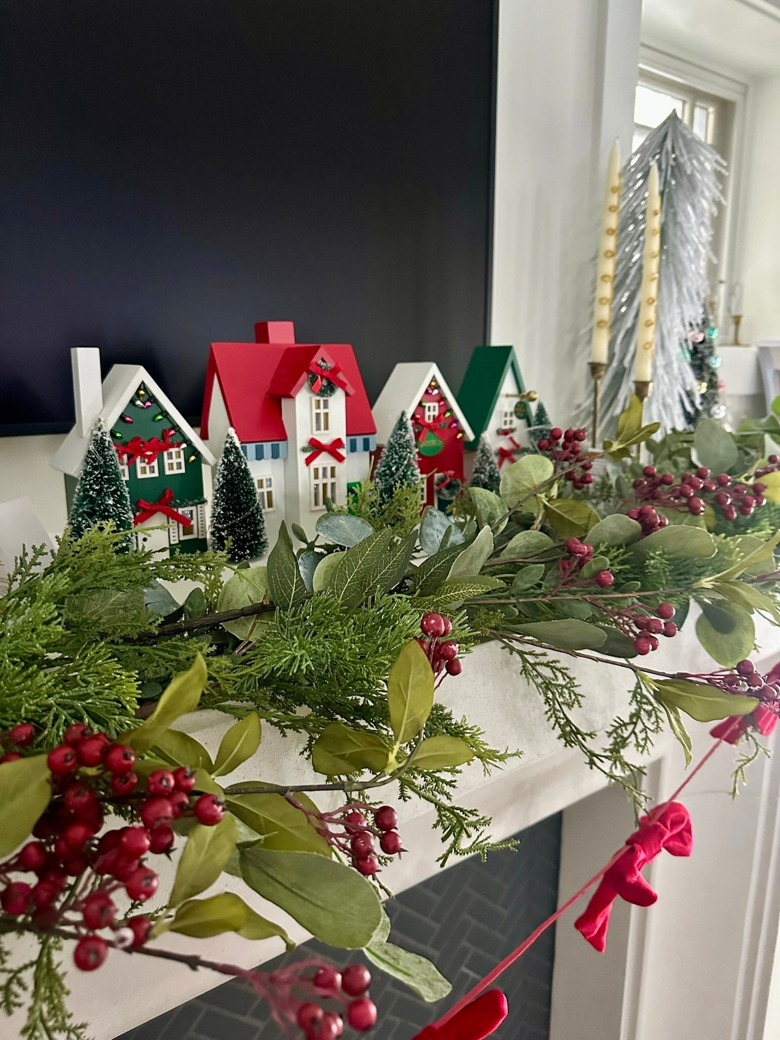 christmas stocking holder and garland #holidaydecor #christmas 

#LTKHoliday