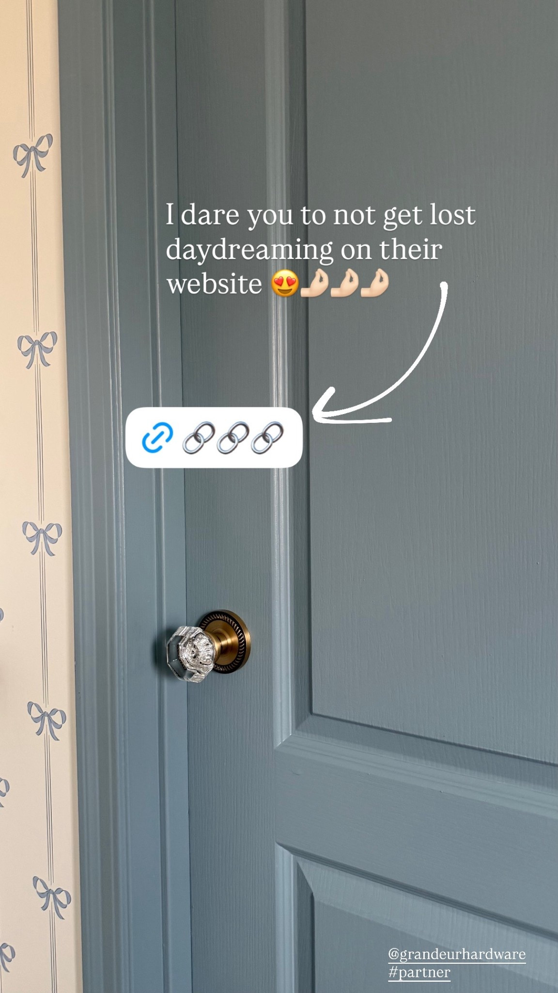 Vintage brass and crystal doorknob 

#LTKHome