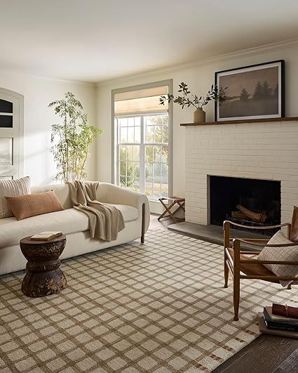 Loloi Magnolia Home by Joanna Gaines Waylon Collection WAY-02 Alfombra de área natural/óxido de... | Amazon (US)