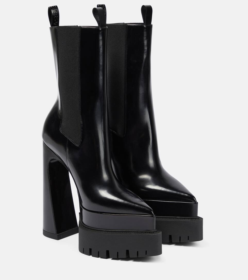 Aevitas Pointy leather platform ankle boots | Mytheresa (US/CA)