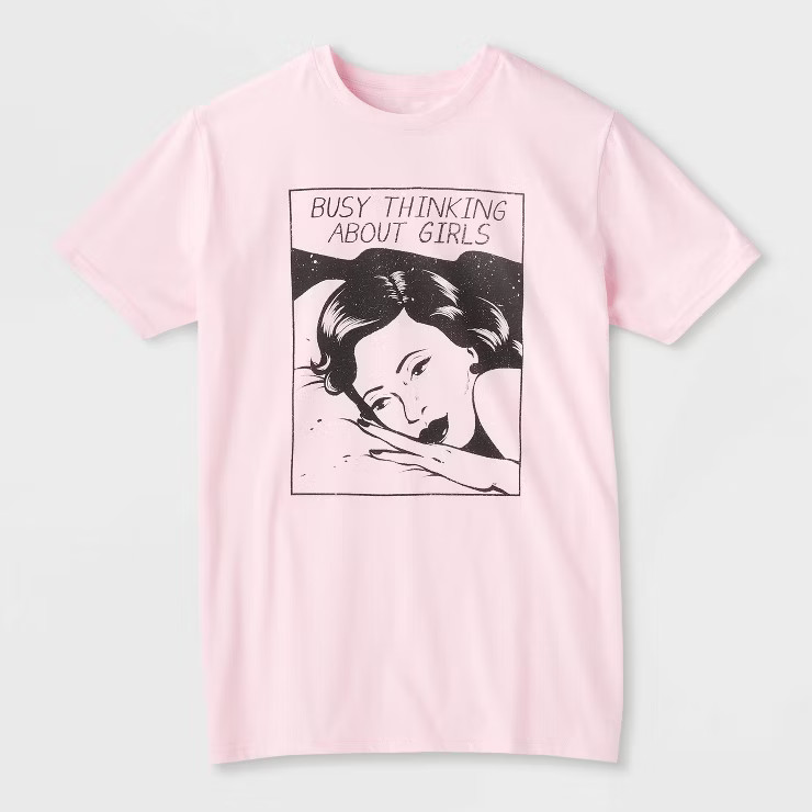 Pride Adult Jennifer Prince Short Sleeve T-Shirt - Light Pink | Target