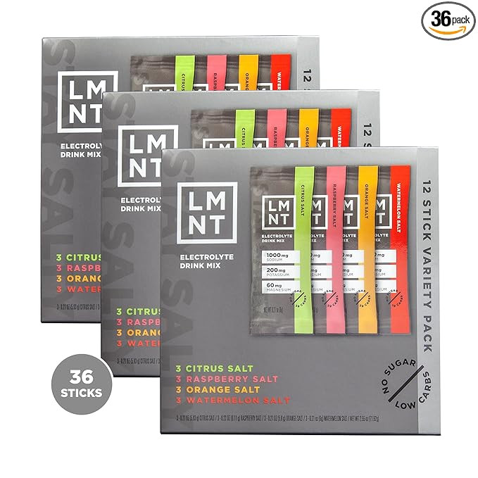 LMNT Zero-Sugar Electrolytes - Variety Pack Bundle - Hydration Powder Packets | No Dodgy Ingredie... | Amazon (US)